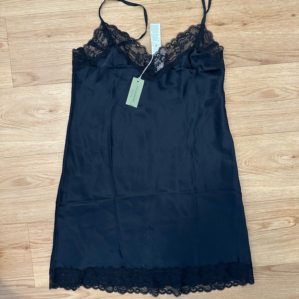 Intimissimi Black Silk Slip